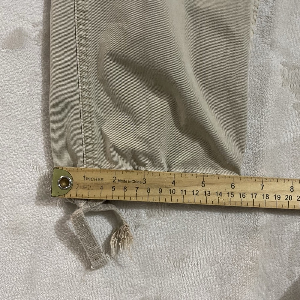 American Eagle Outfitters Pants Mens 29x34 Tan Cargo Original Straight Military - Picture 7 of 8